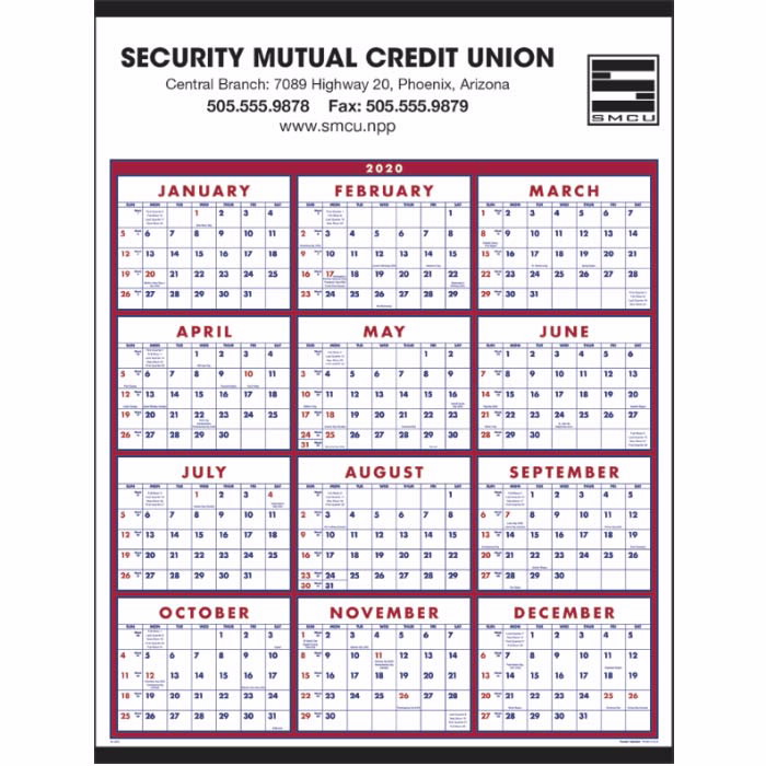 Span-a-Year Wall Calendar - C6203 Span-a-Year Wall Calendar - C6203