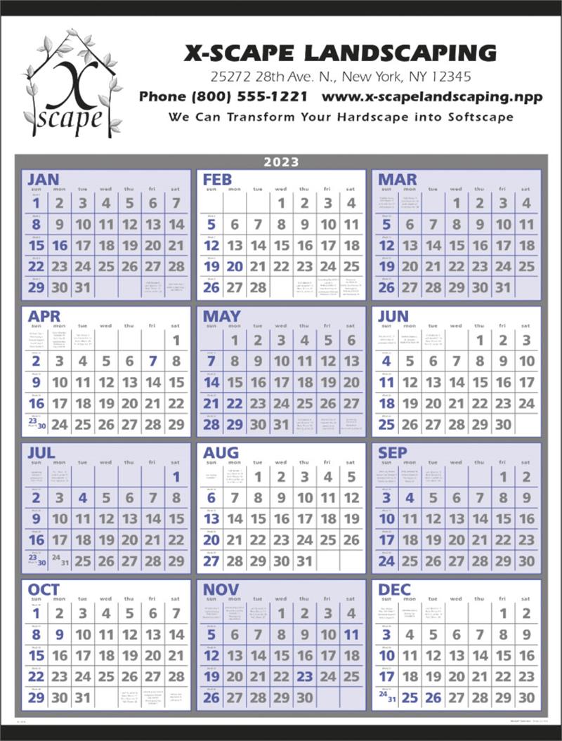 SpanaYear Wall Calendar C6203