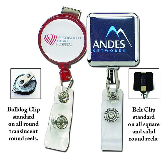 Imprinted Name Badge Reels BRI