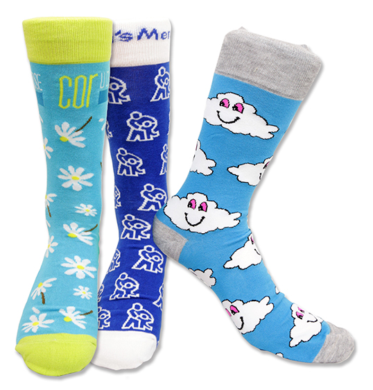 Custom Knit Crew Dress Socks