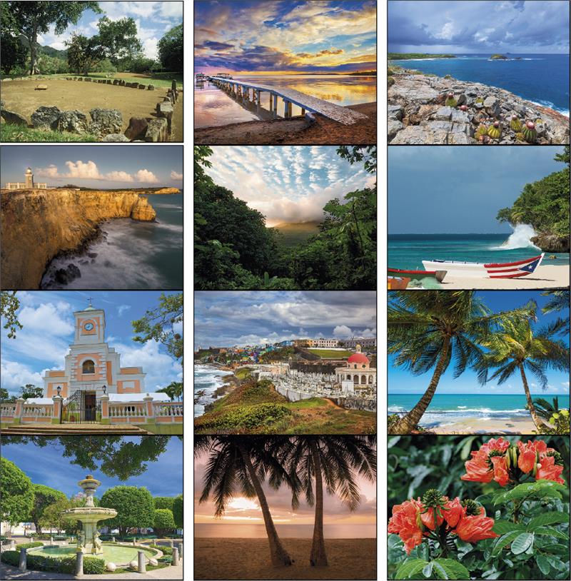 13 Month Wall Calendar Puerto RicoC7289