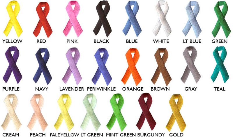 Cause Ribbon Color Chart